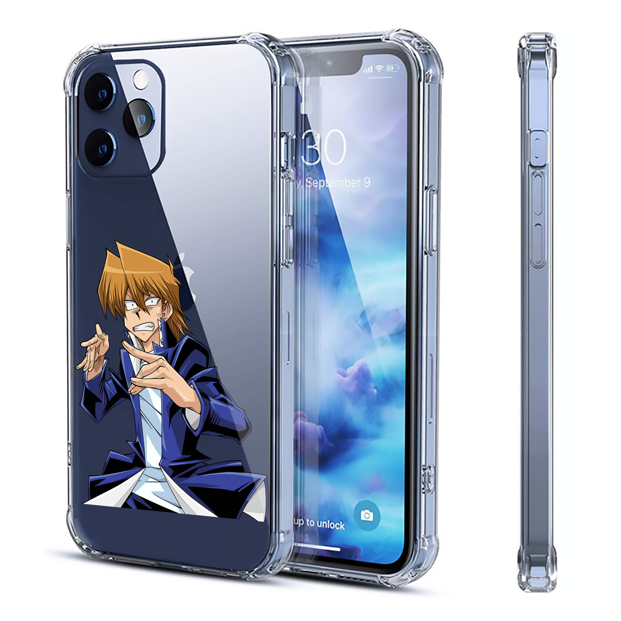 （画像用） 遊☆戯☆王 Yu-Gi-Oh! 【iPhone 12シリーズ対応】透明スマホケース（クリアソフトケース）